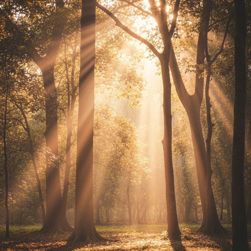 Sinar matahari simbol energi alami